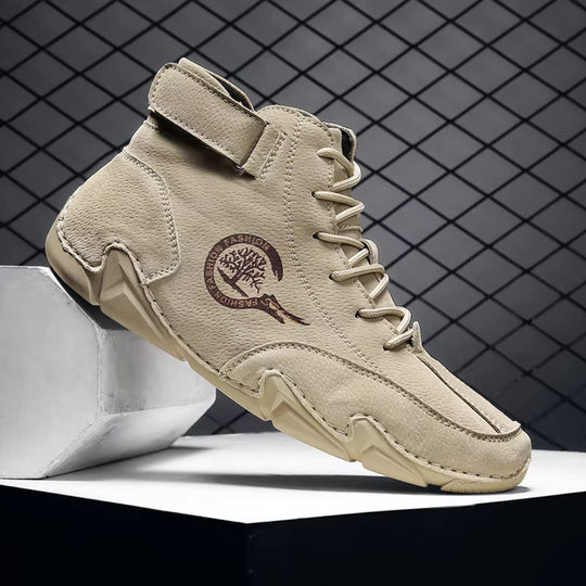 Trailform - Barfußschuh Mit Hohem Schaft Und Schnürung