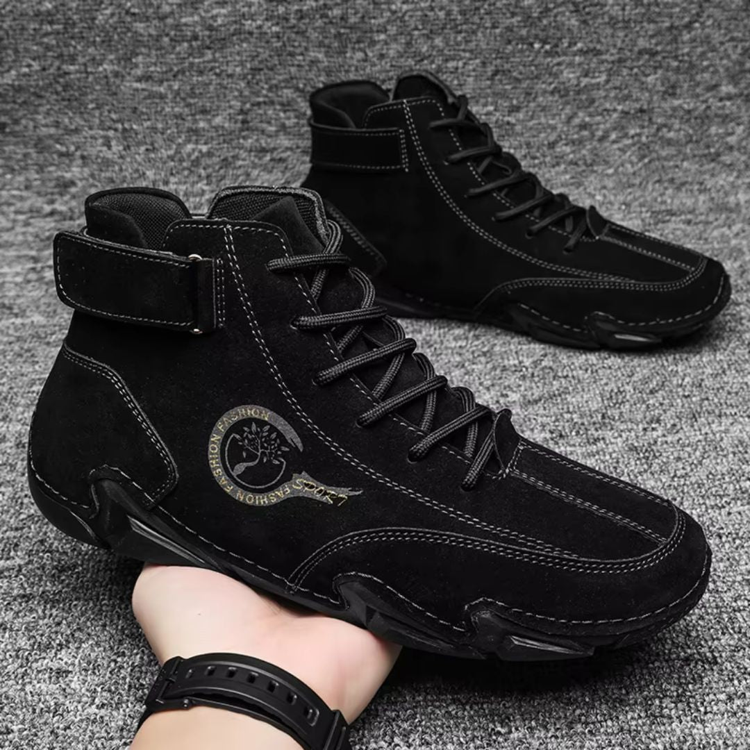 Trailform - Barfußschuh Mit Hohem Schaft Und Schnürung