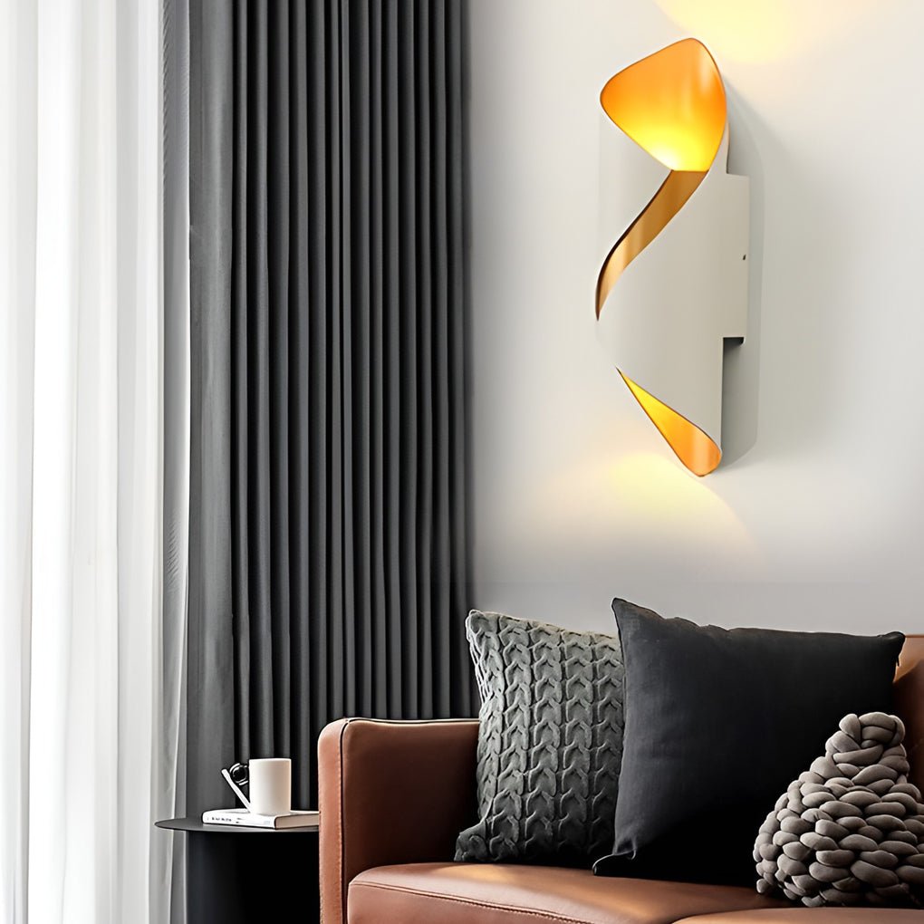 AcriGlow | Außenwandleuchte – Wasserdichtes LED-Design für Langlebigkeit Weiß+Gold Decorique.de