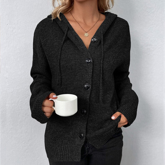 Amy | Bequeme Strickjacke Schwarz Lovensa.de