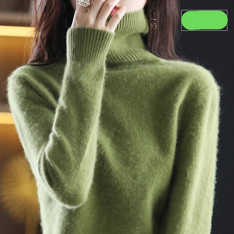 Ara | Weicher Rollkragenpullover aus Kaschmir | Damen Armeegrün Decorique.de