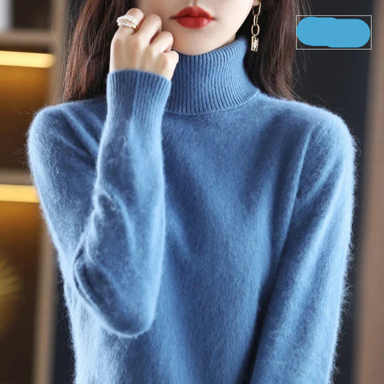 Ara | Weicher Rollkragenpullover aus Kaschmir | Damen Blau Decorique.de