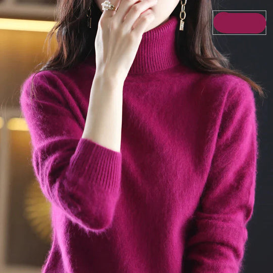Ara | Weicher Rollkragenpullover aus Kaschmir | Damen Fuchsia Decorique.de