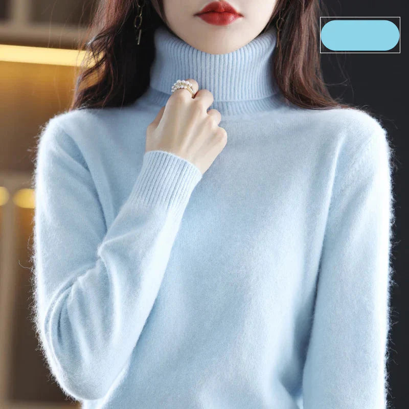 Ara | Weicher Rollkragenpullover aus Kaschmir | Damen Hellblau Decorique.de