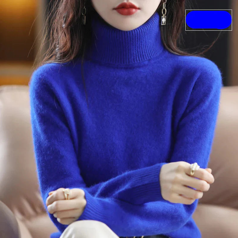 Ara | Weicher Rollkragenpullover aus Kaschmir | Damen Königsblau Decorique.de