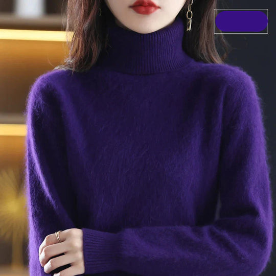 Ara | Weicher Rollkragenpullover aus Kaschmir | Damen Violett Decorique.de