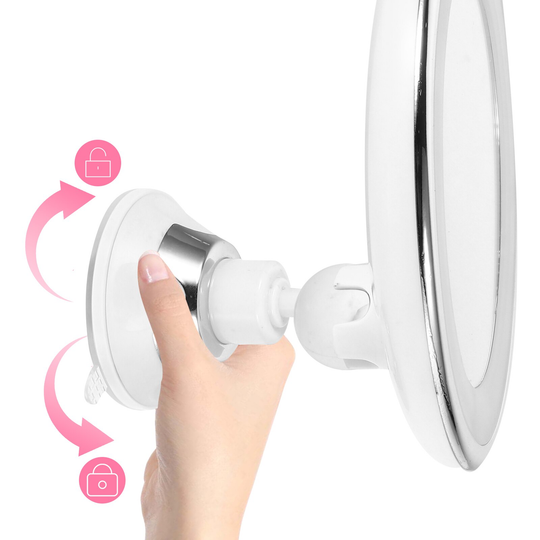BeautyPro | 10x Vergrößerung LED Schminkspiegel mit Beleuchtung Decorique.de
