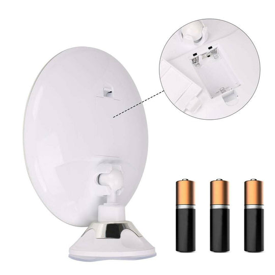BeautyPro | 10x Vergrößerung LED Schminkspiegel mit Beleuchtung Decorique.de