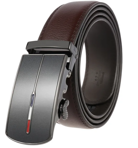 BoldBelt | Eleganter Herrengürtel mit Automatischer Schnalle Braun 2 Decorique.de