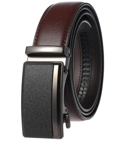 BoldBelt | Eleganter Herrengürtel mit Automatischer Schnalle Braun eins Decorique.de