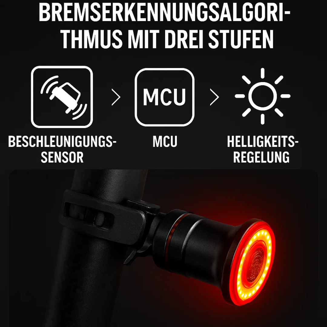 BrakeGlow | Ultra-intelligentes Rücklicht für Fahrrad Decorique.de
