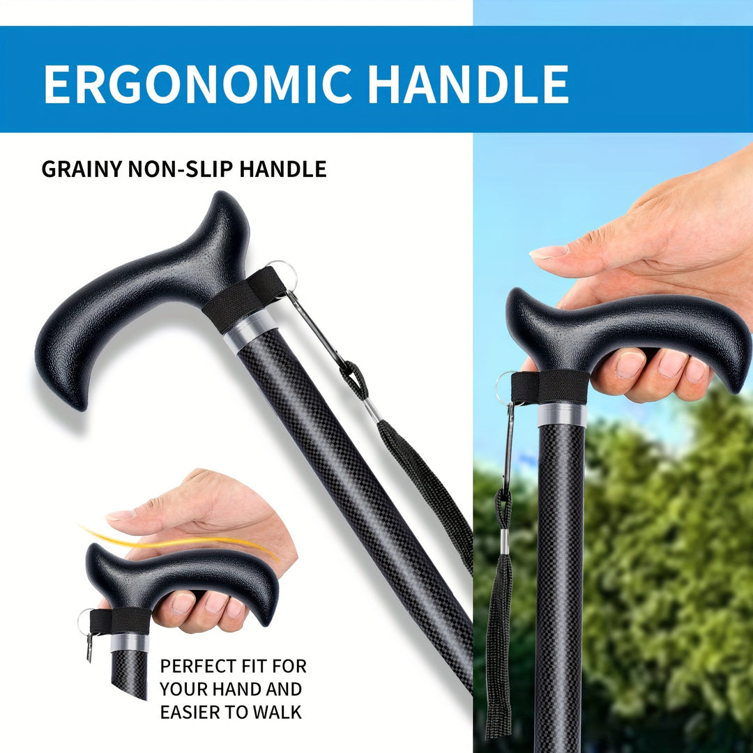 CarbonGlide | Gehstock aus Carbon – Ultraleicht & Höhenverstellbar Decorique.de