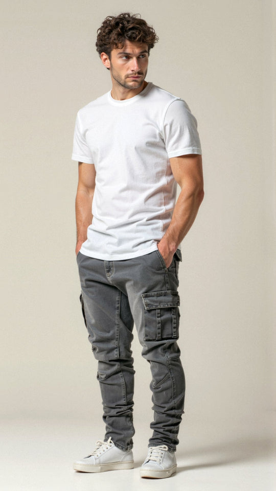 Caspar | Dehnbare Cargo-Jeans | Herren Decorique.de