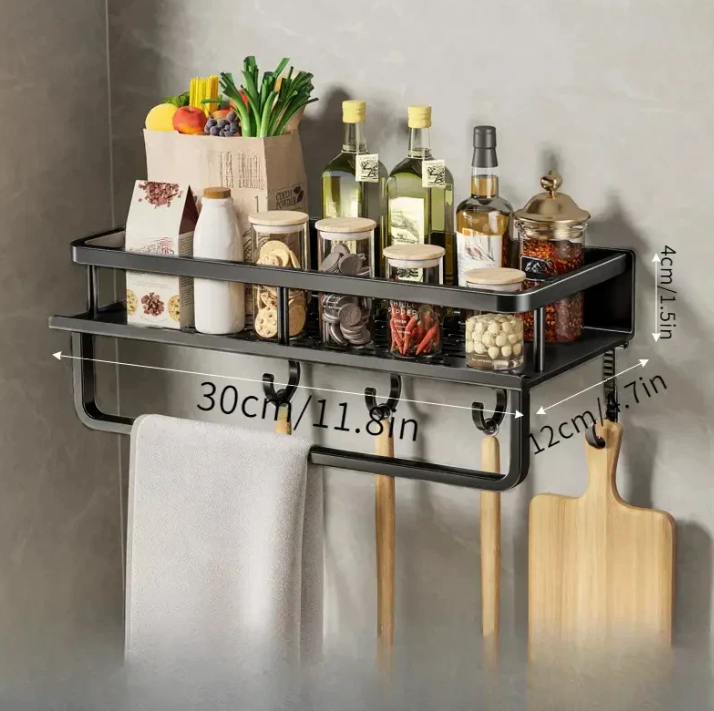 ChefRack | Elegantes Hängeregal für Küchenutensilien 30cm mit Halterung Decorique.de