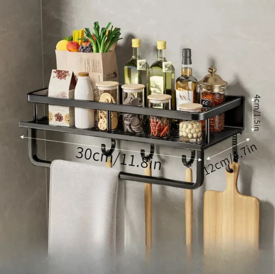 ChefRack | Elegantes Hängeregal für Küchenutensilien 30cm mit Halterung Decorique.de