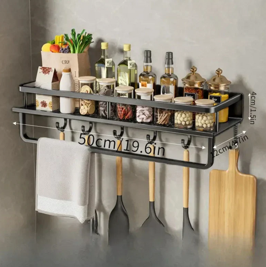 ChefRack | Elegantes Hängeregal für Küchenutensilien 50cm mit Halterung Decorique.de