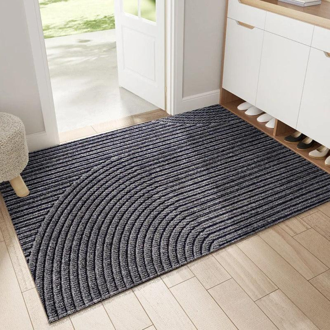 CleanStep | Dauerhaft Rutschfest Sandfänger Fußmatte Grau Decorique.de