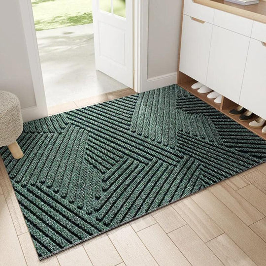 CleanStep | Dauerhaft Rutschfest Sandfänger Fußmatte Grün Decorique.de