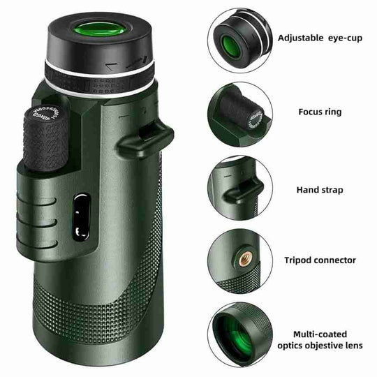 ClearSight | 600x Ultra-Zoom Monokular – Leicht, Kompakt & Wetterfest Decorique.de