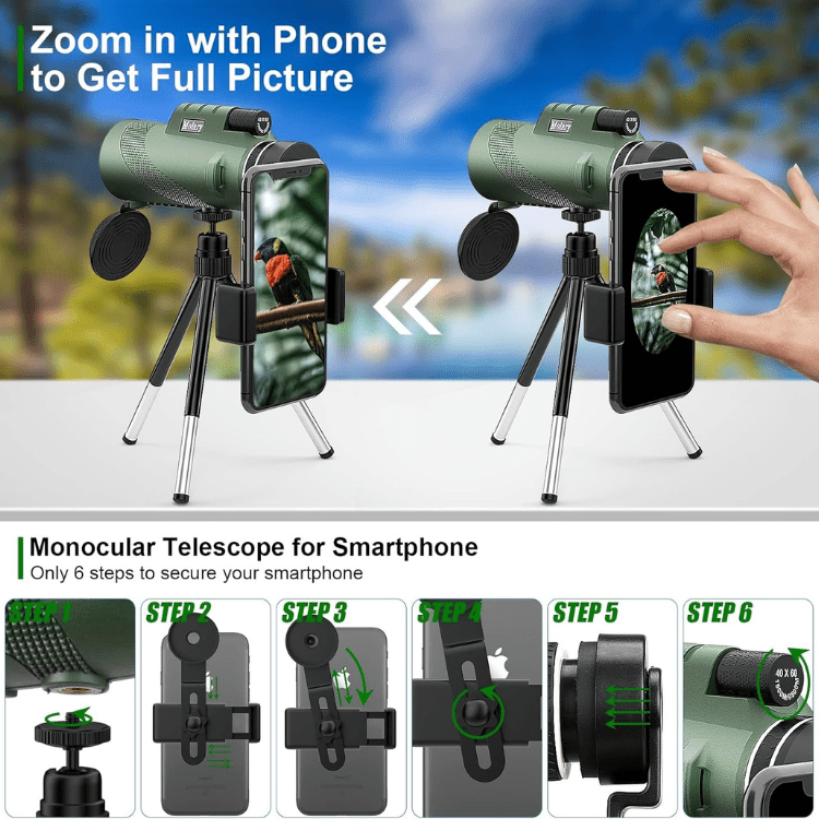 ClearSight | 600x Ultra-Zoom Monokular – Leicht, Kompakt & Wetterfest Decorique.de