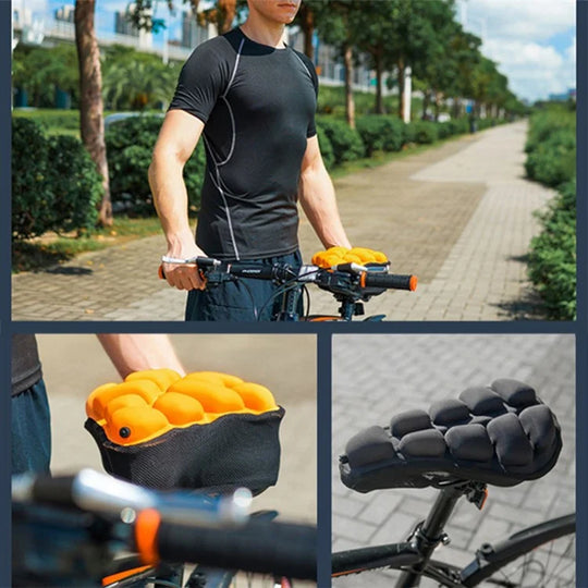 CloudRide | Aufblasbarer Fahrradsattelbezug mit Luftpolster & Stoßdämpfung Decorique.de
