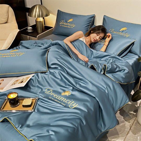 CoolDream | Atmungsaktive Eisseiden-Bettdecke Decorique.de