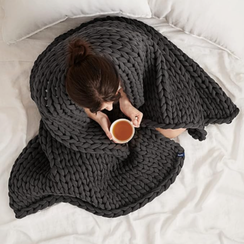 CuddleDream | Gewichtsdecke aus Bio-Baumwolle für erholsamen Schlaf Decorique.de