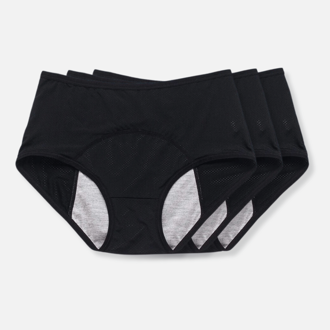DryShield | Auslaufsichere Unterwäsche Schwarz 3er-Pack Decorique.de