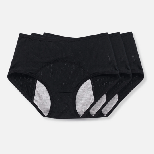 DryShield | Auslaufsichere Unterwäsche Schwarz 3er-Pack Decorique.de