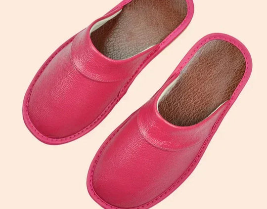 Eddie | Leder Herren Hausschuhe – Komfort & Wärme Rosa Decorique.de