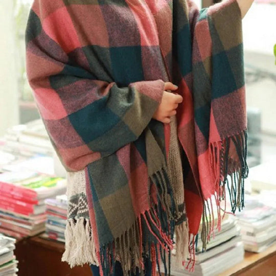 Elouise | Kaschmir Schal – Weich, Warm & Stilvolles Karomuster Decorique.de