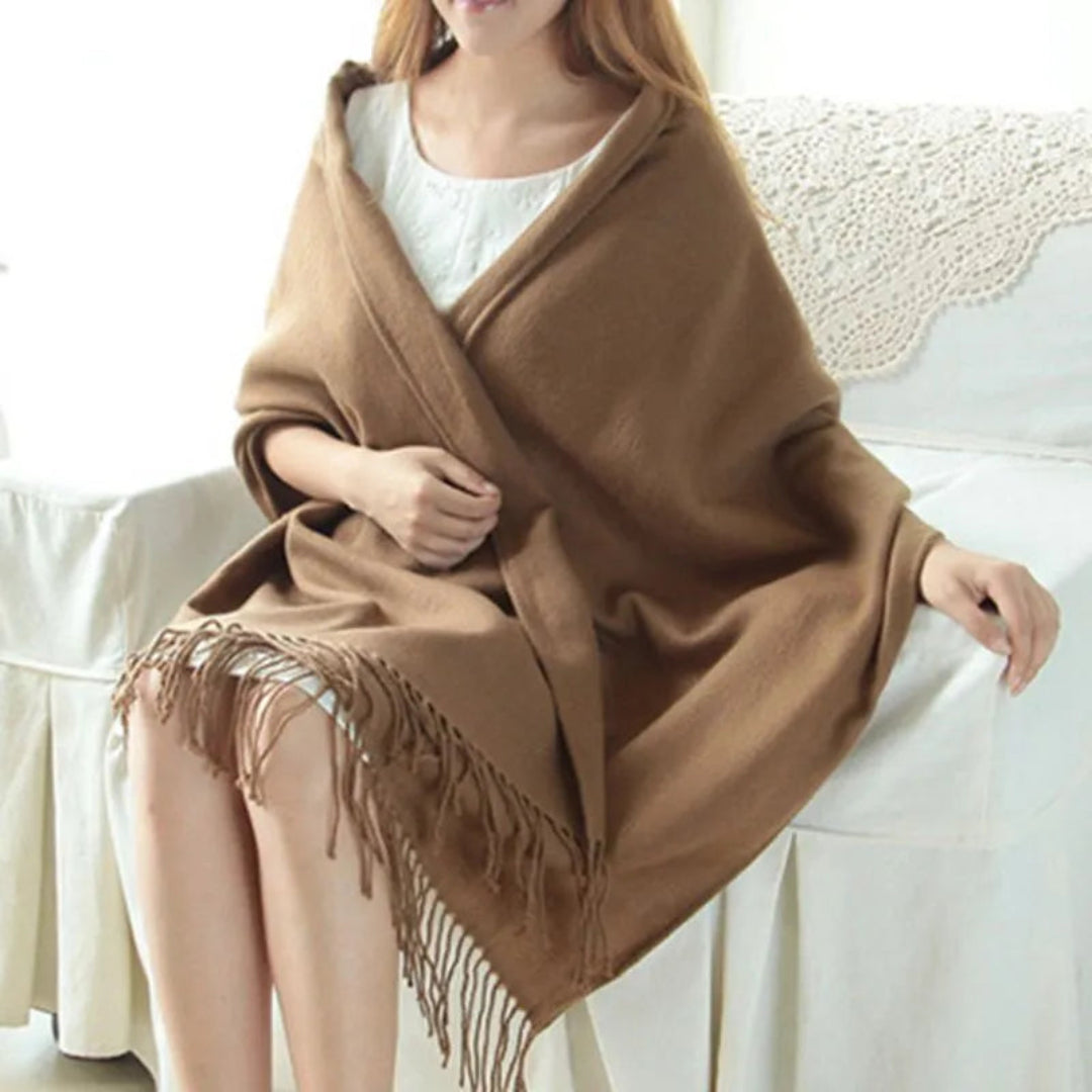 Elouise | Kaschmir Schal – Weich, Warm & Stilvolles Karomuster Braun Decorique.de