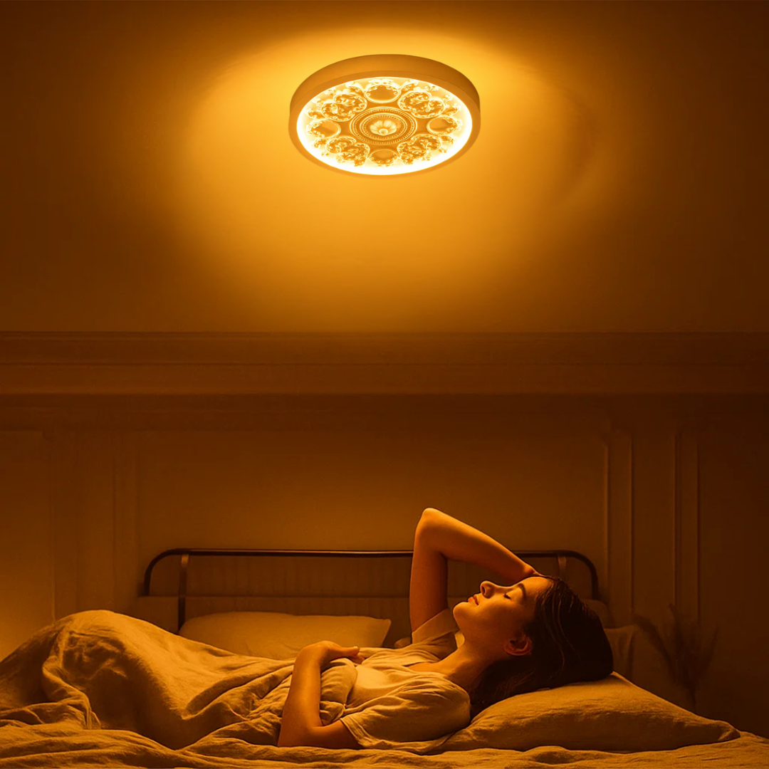 GlowMira | Moderne Harz-Deckenlampe mit variabler Lichtfarbe Decorique.de