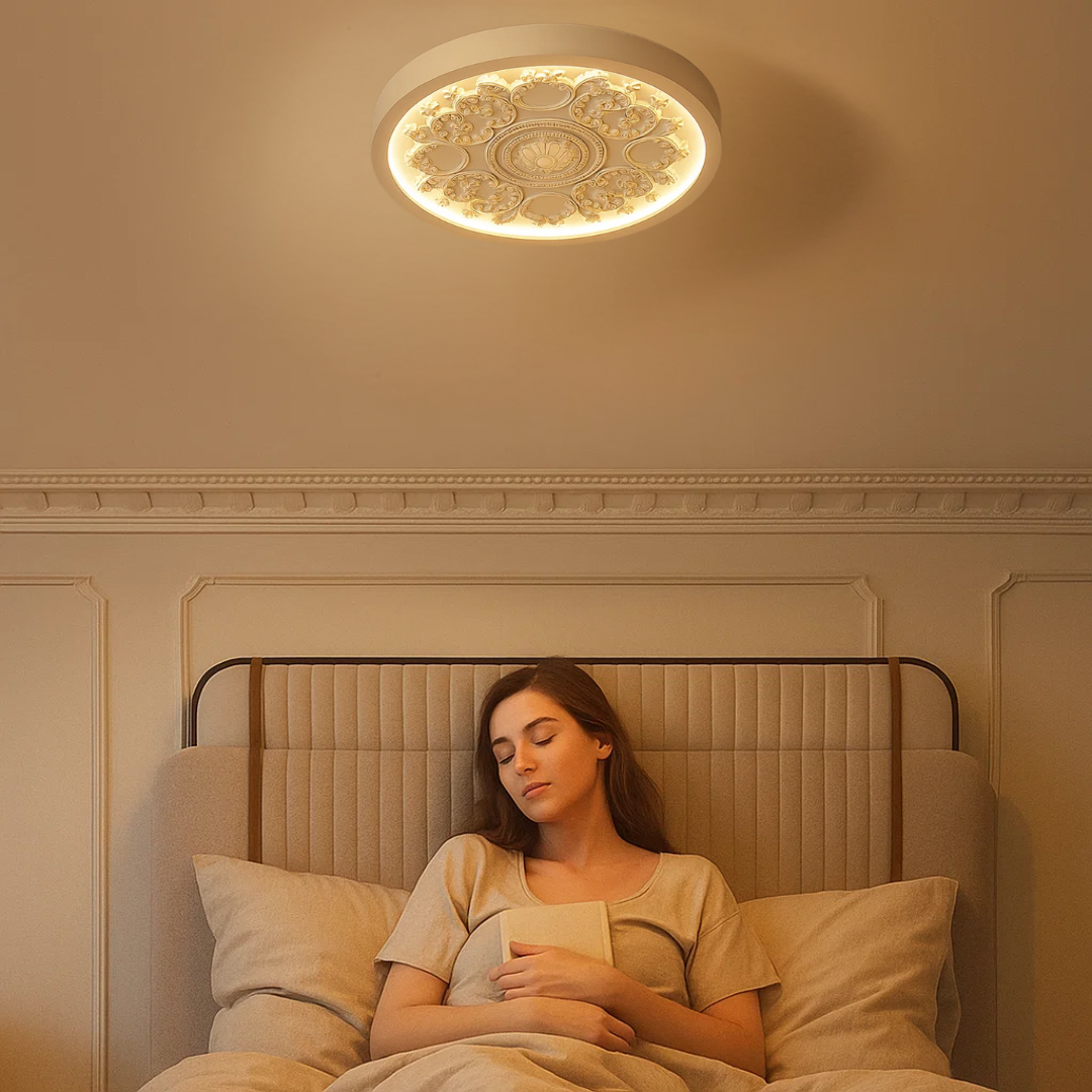 GlowMira | Moderne Harz-Deckenlampe mit variabler Lichtfarbe Decorique.de