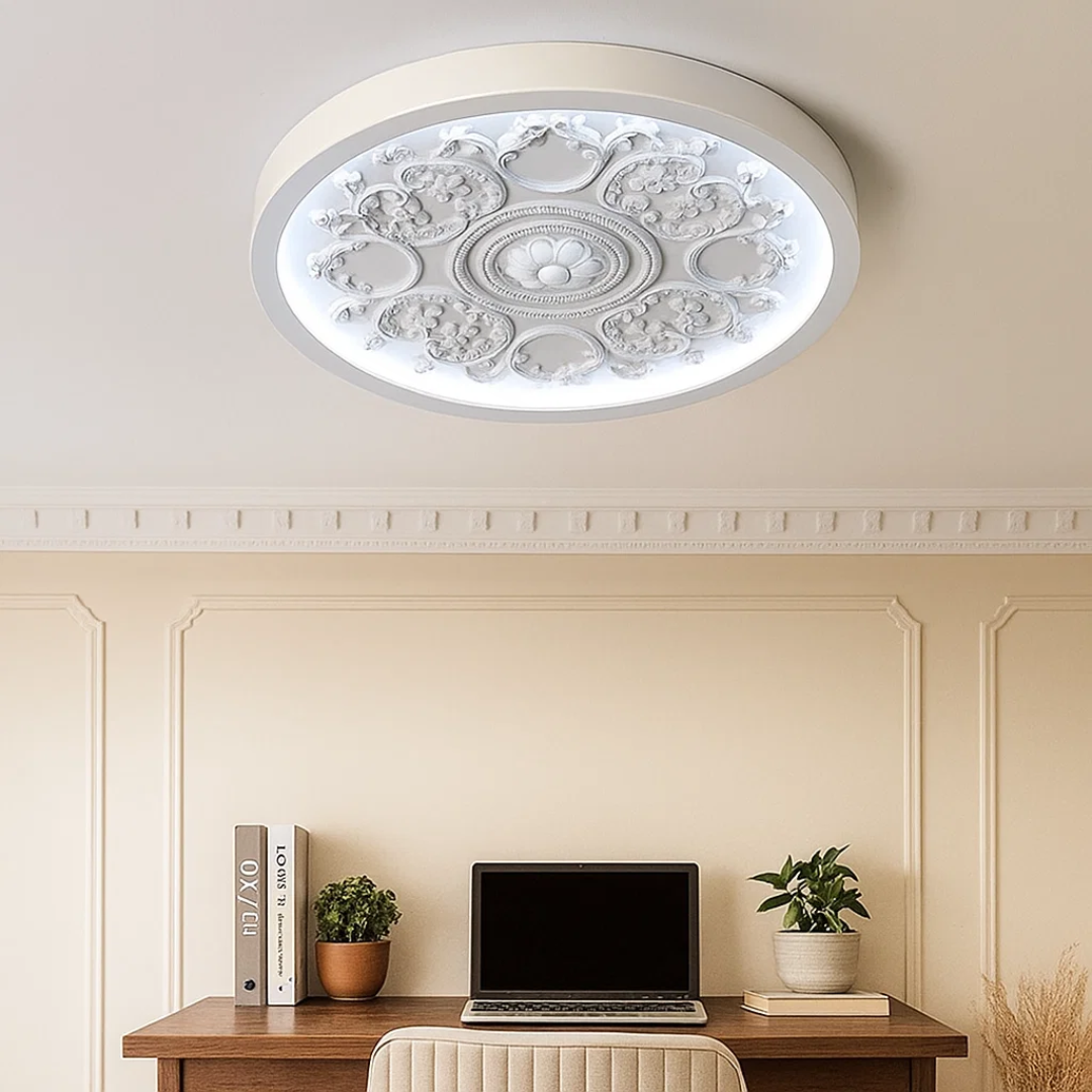 GlowMira | Moderne Harz-Deckenlampe mit variabler Lichtfarbe Decorique.de