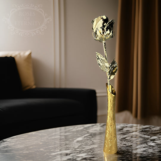 GoldenBloom | Rose – Echte Blüte in 24K Gold Decorique.de