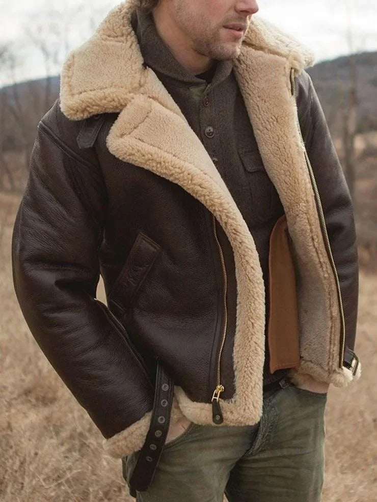 Hadrian | Pilotenjacke aus Schaffell – Luxus & Wärme Decorique.de