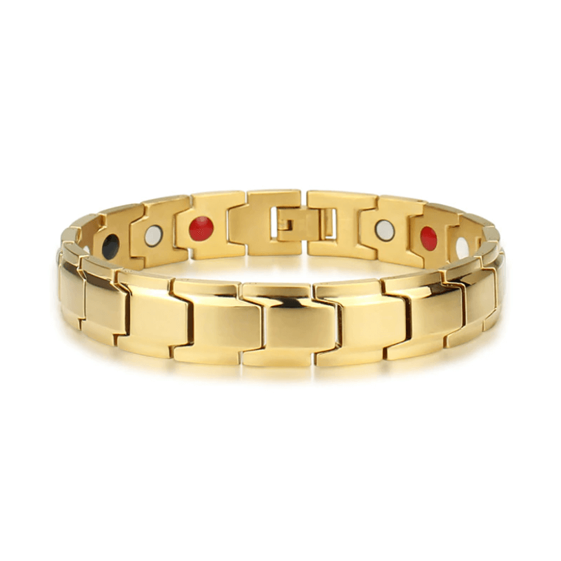 HealthMag Band | Magnetisches Gesundheitsarmband für Wohlbefinden Gold Decorique.de