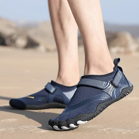 Kairo | Orthopädische Barfuß-Wasserschuhe | Herren Blau Decorique.de