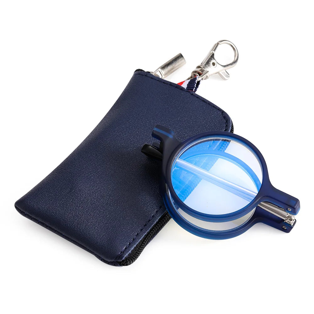 LiteFold | Elegante, faltbare Lesebrille mit Etui A-Blau Decorique.de