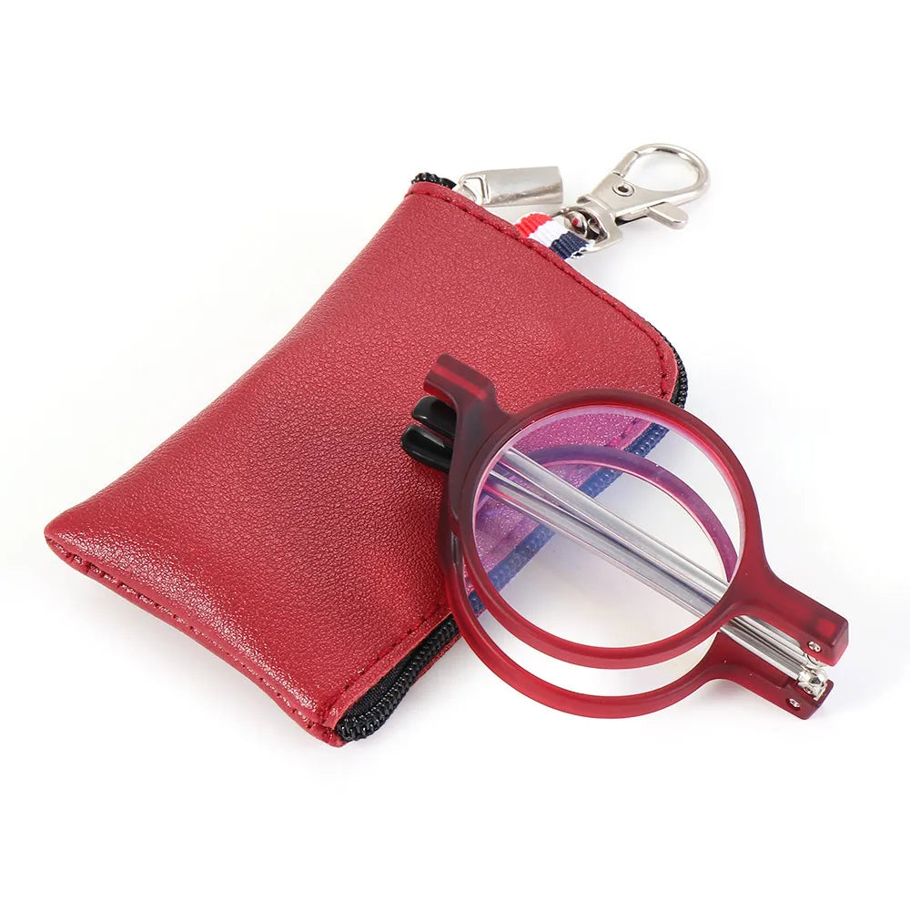 LiteFold | Elegante, faltbare Lesebrille mit Etui A-Rot Decorique.de
