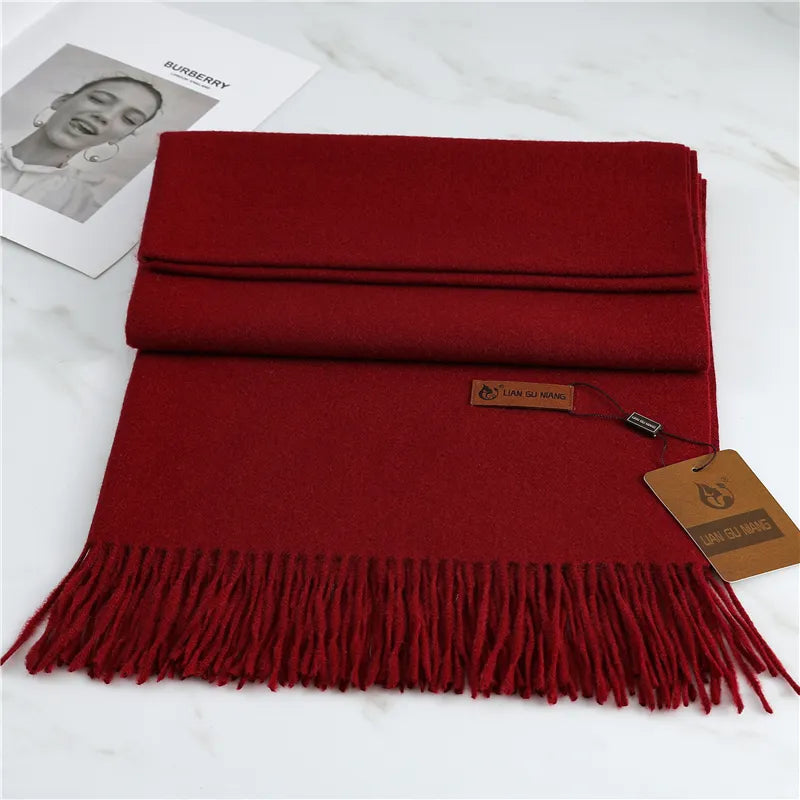 Lora | Kaschmirschal – Eleganz & Wärme Burgunderrot Decorique.de