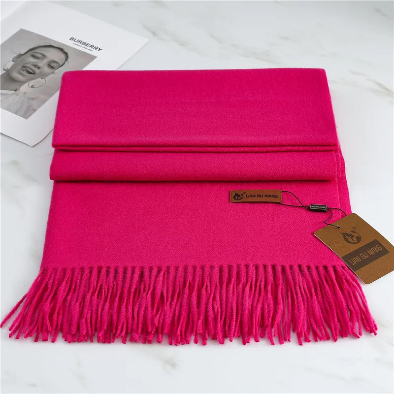 Lora | Kaschmirschal – Eleganz & Wärme Helles Pink Decorique.de