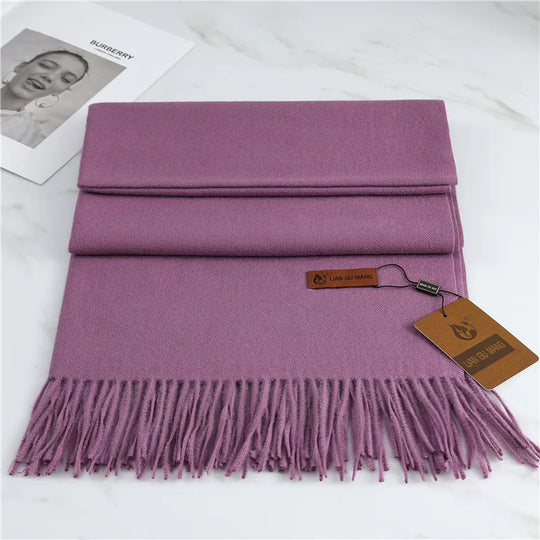Lora | Kaschmirschal – Eleganz & Wärme Lila Decorique.de