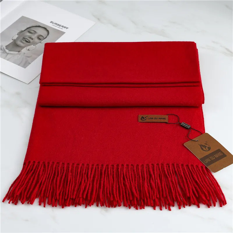 Lora | Kaschmirschal – Eleganz & Wärme Rot Decorique.de