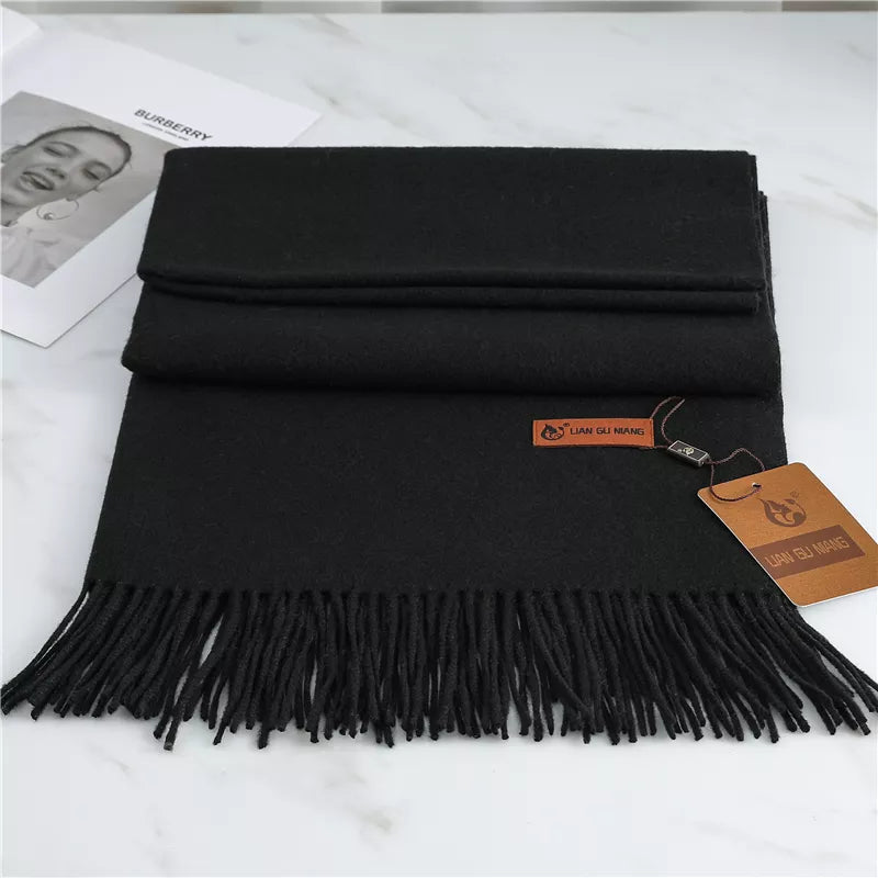 Lora | Kaschmirschal – Eleganz & Wärme Schwarz Decorique.de
