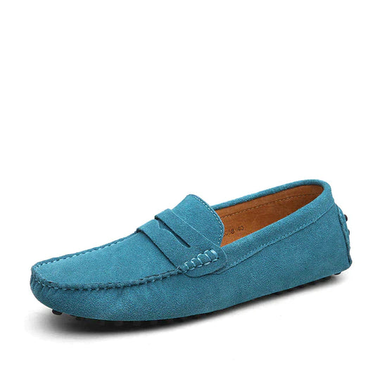 Lorenzo | Zeitloser Luxus & Komfort-Slipper | Herren Himmelblau Decorique.de