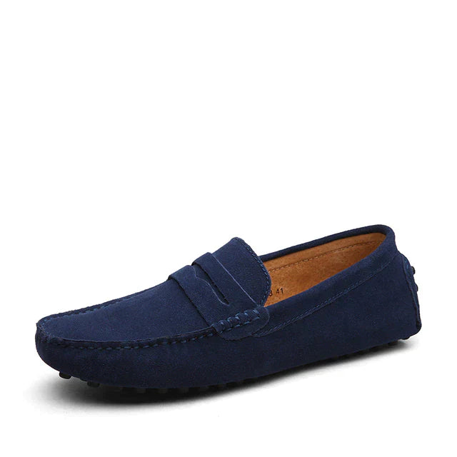 Lorenzo | Zeitloser Luxus & Komfort-Slipper | Herren Marineblau Decorique.de