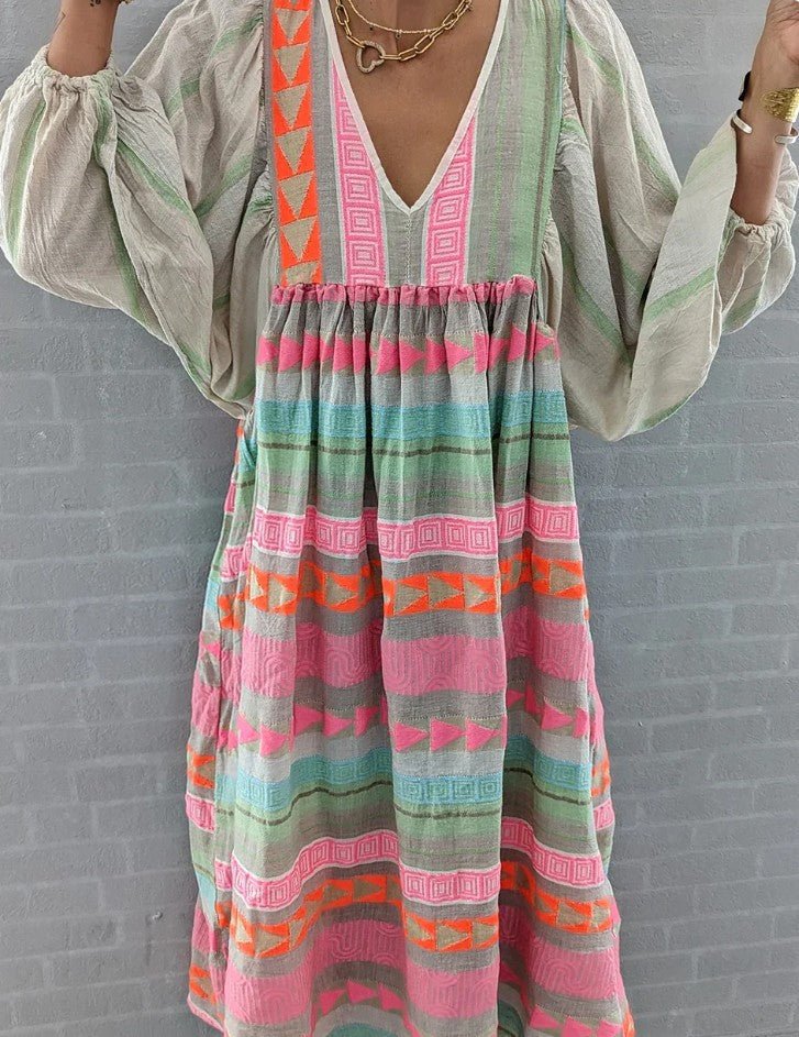 Lotta | Damen Abend Langarmkleid | Maxi Decorique.de
