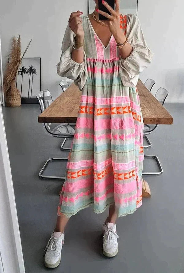 Lotta | Damen Abend Langarmkleid | Maxi Decorique.de